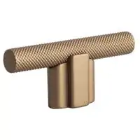 Giulio Knurled T Knob Bronze